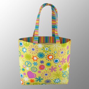 Printed Canvas Bag with Handles