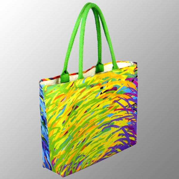 Digitally Printed Canvas Bag with Cotton Web Handles