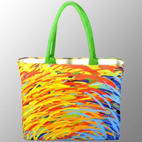 Digitally Printed Canvas Bag with Cotton Web Handles