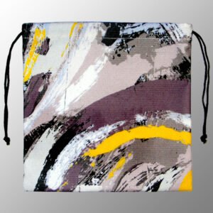 digitally printed canvas drawstring pouches