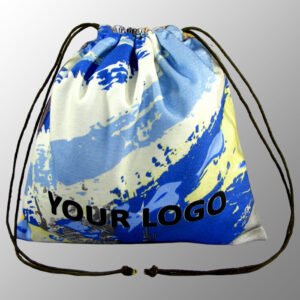 digitally printed canvas drawstring pouches