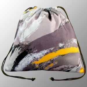 Printed Canvas Drawstring Pouch