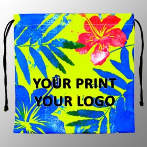 Printed Canvas Drawstring Pouch