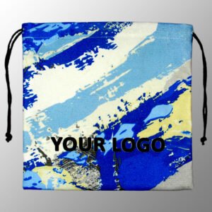 Printed Canvas Drawstring Pouch