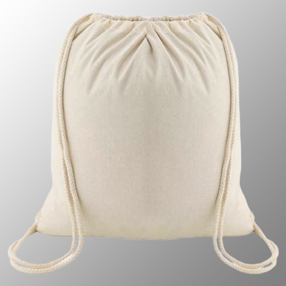 Large Canvas Drawstring Bag