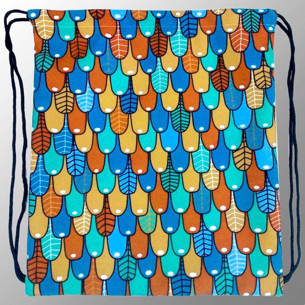 Digitally Printed Large Canvas Drawstring Bag
