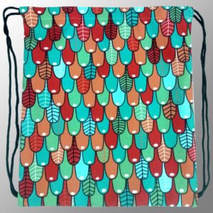 Digitally Printed Large Canvas Drawstring Bag