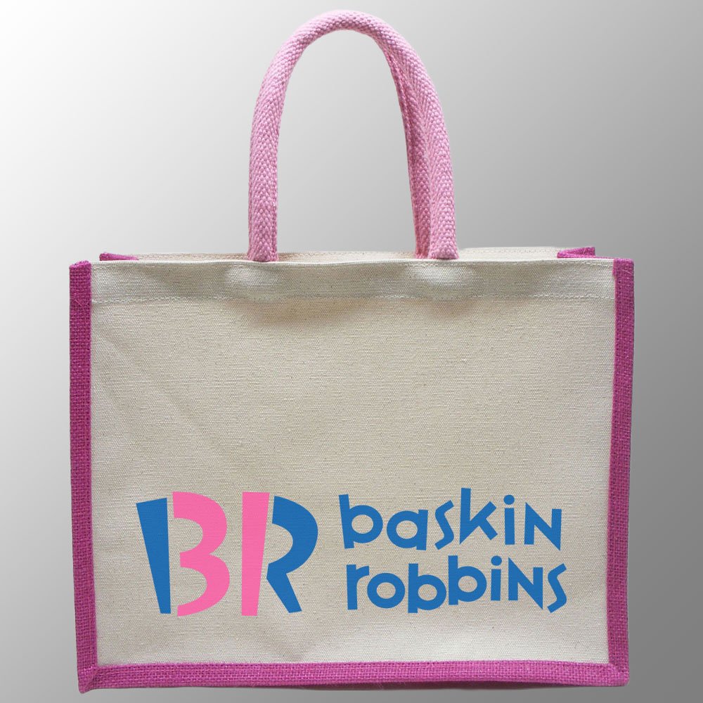 Canvas and Jute Shopping Bag