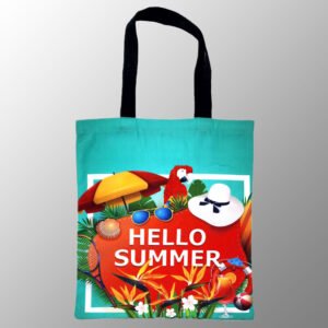 Digitally Printed Canvas Tote Bag
