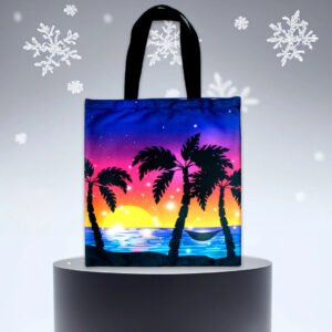 Low Cost Full Color Printed Tote Bag - made from 6 Ounce Canvas