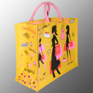 Multi Color Printed Jute Bag