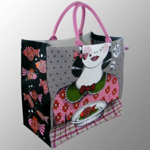 Multi Color Printed Jute Bag