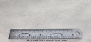 18 Oz – 504 GSM – Natural Cotton Canvas